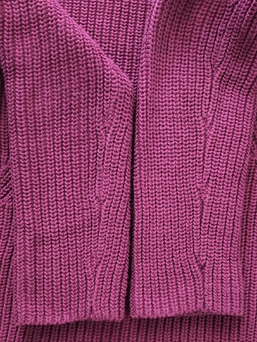 Talbots Raspberry Knit Sweater 100% Cotton - Picture 9 of 9
